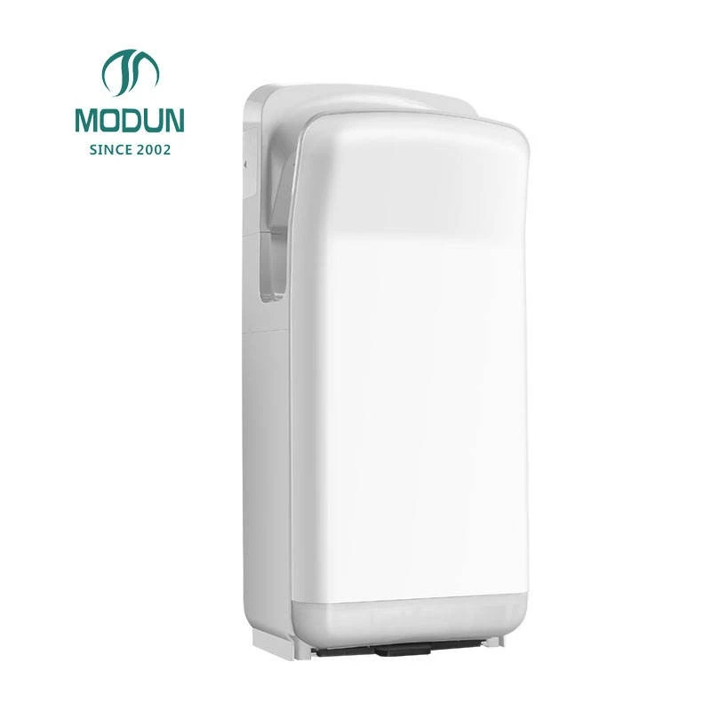 Asciugamani elettrico automatico con motore senza spazzole per WC/bagni di hotel, materiale ABS, aria calda e fredda ad alta velocit&agrave;