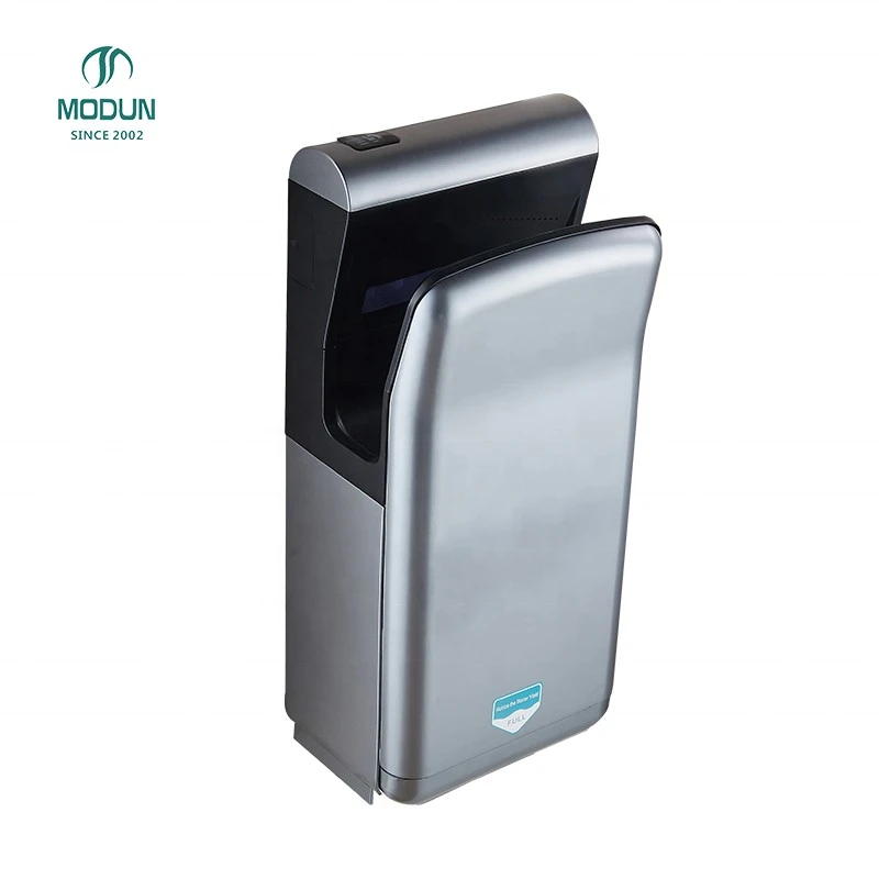 Modun Commercial Hotel Filtro per asciuga mani con getto di induzione attivato da sensore Design sottile Tempo di asciugatura 10 secondi per WC