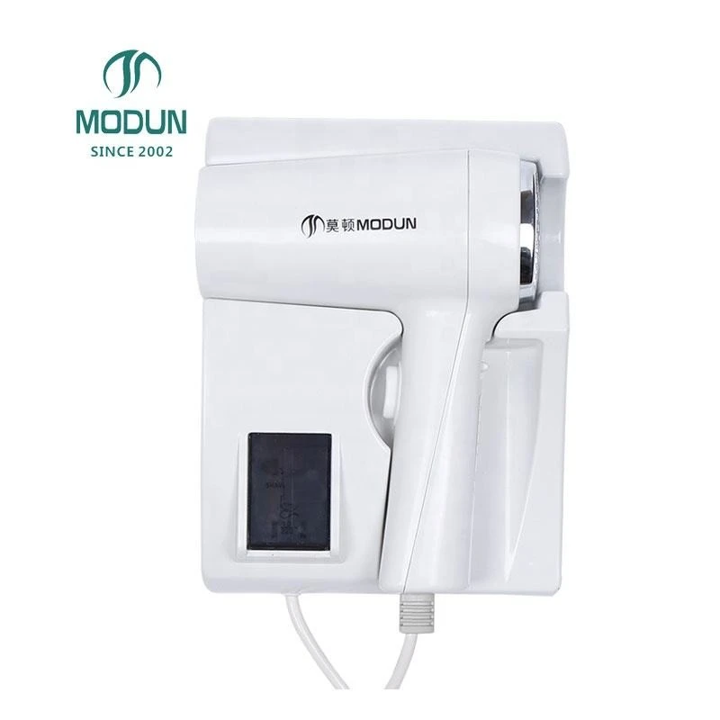 MODUN Migliore montaggio a parete elettrico Asciugacapelli Diffusore Motore AC Costruzione in plastica 220V 1100W Garanzia di 2 anni per la casa dell'hotel M-1288N