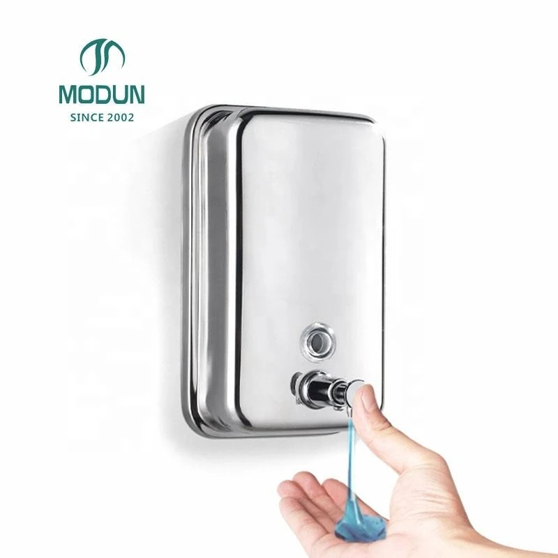 Dispenser di disinfettante per le mani per montaggio a parete dell'hotel, dispenser manuale di sapone liquido in acciaio inossidabile M-1618-500ML