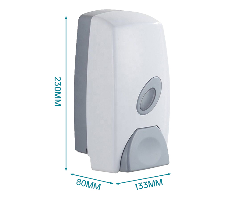 Dispenser manuale in plastica per montaggio a parete, dispenser di sapone per WC M-6201