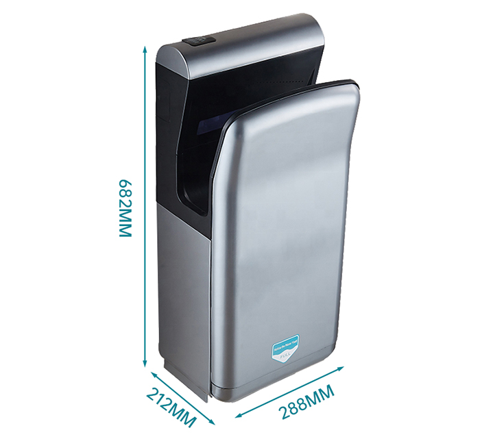 Modun Commercial Hotel Filtro per asciuga mani con getto di induzione attivato da sensore Design sottile Tempo di asciugatura 10 secondi per WC
